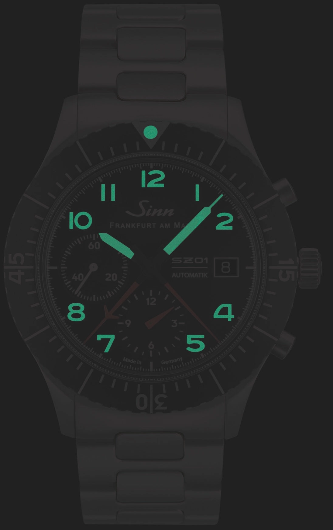 Sinn Watches Sinn 156.1 Vintage Black With Red Seam Watch