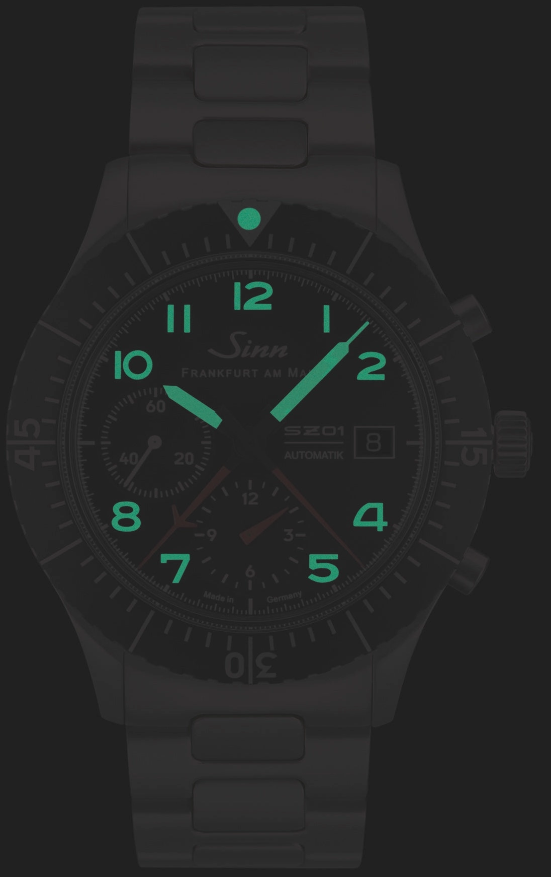 Sinn Watches Sinn 156.1 Vintage Black With Red Seam Watch
