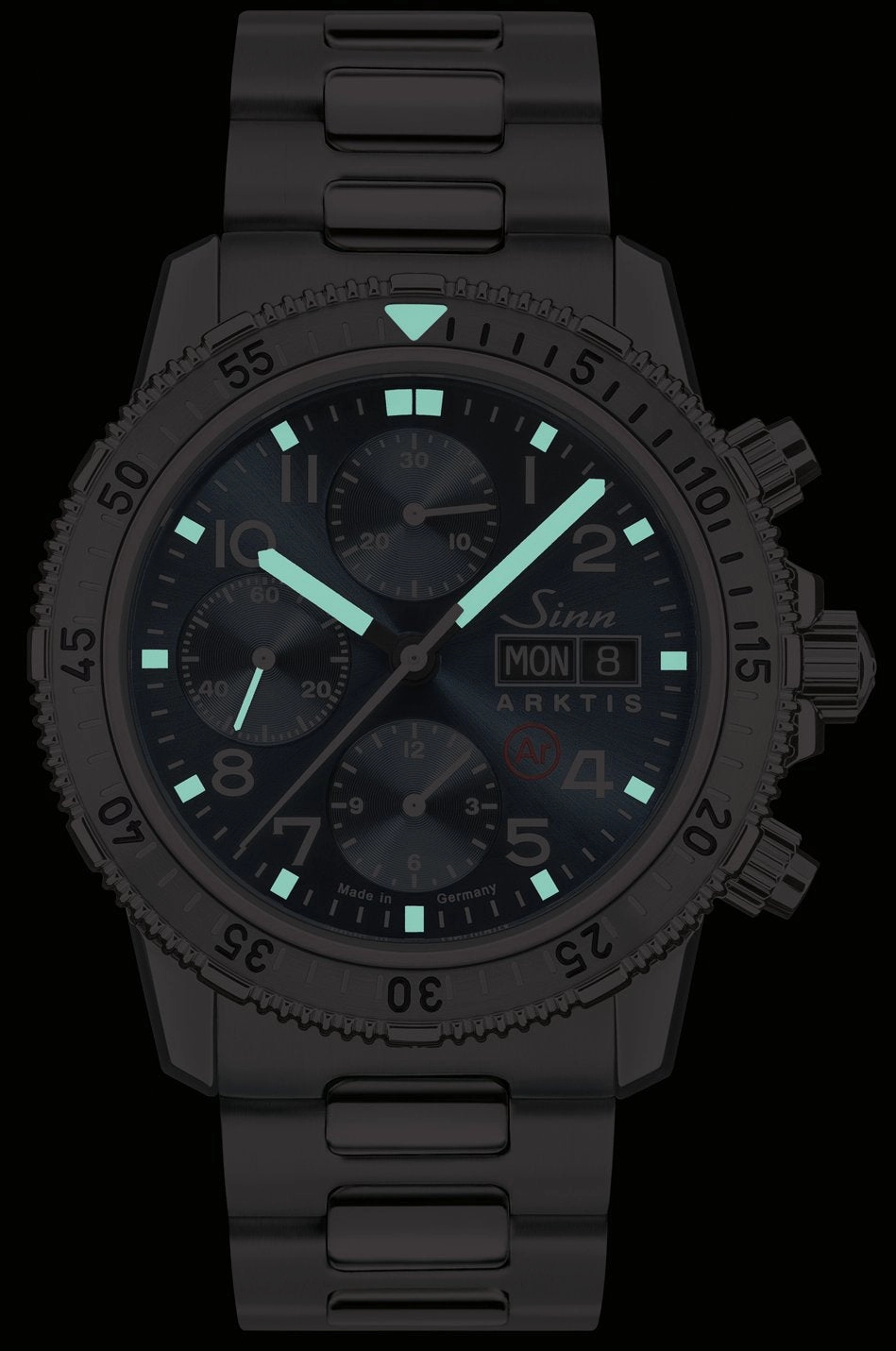 Sinn Watches Sinn 206 Arktis II Solid Link Bracelet Watch