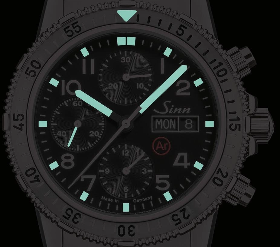 Sinn Watches Sinn 206 St Ar Vintage Black With Red Watch