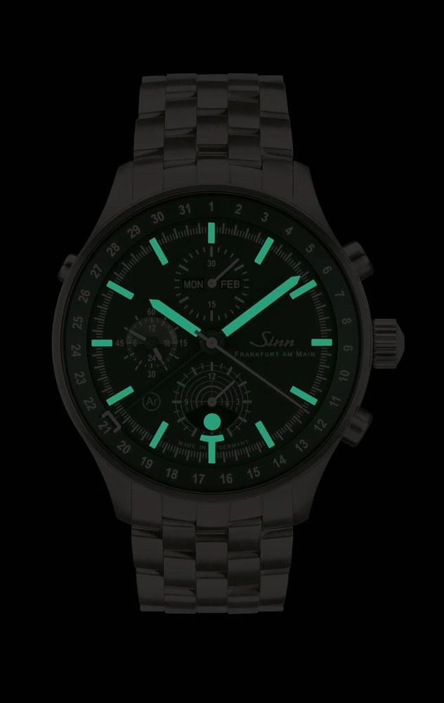 Sinn Watches Sinn 3006 Hunting Fine Link Bracelet Watch