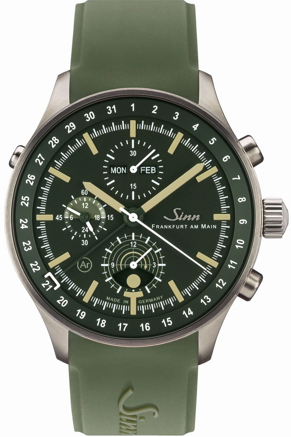 Sinn Watches Sinn 3006 Hunting Silicone Strap Watch