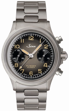 Sinn Watches Sinn 356 Pilot Classic AS E H-Link Bracelet Watch