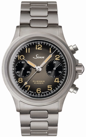 Sinn Watches Sinn 356 Pilot Classic AS E H-Link Bracelet Watch