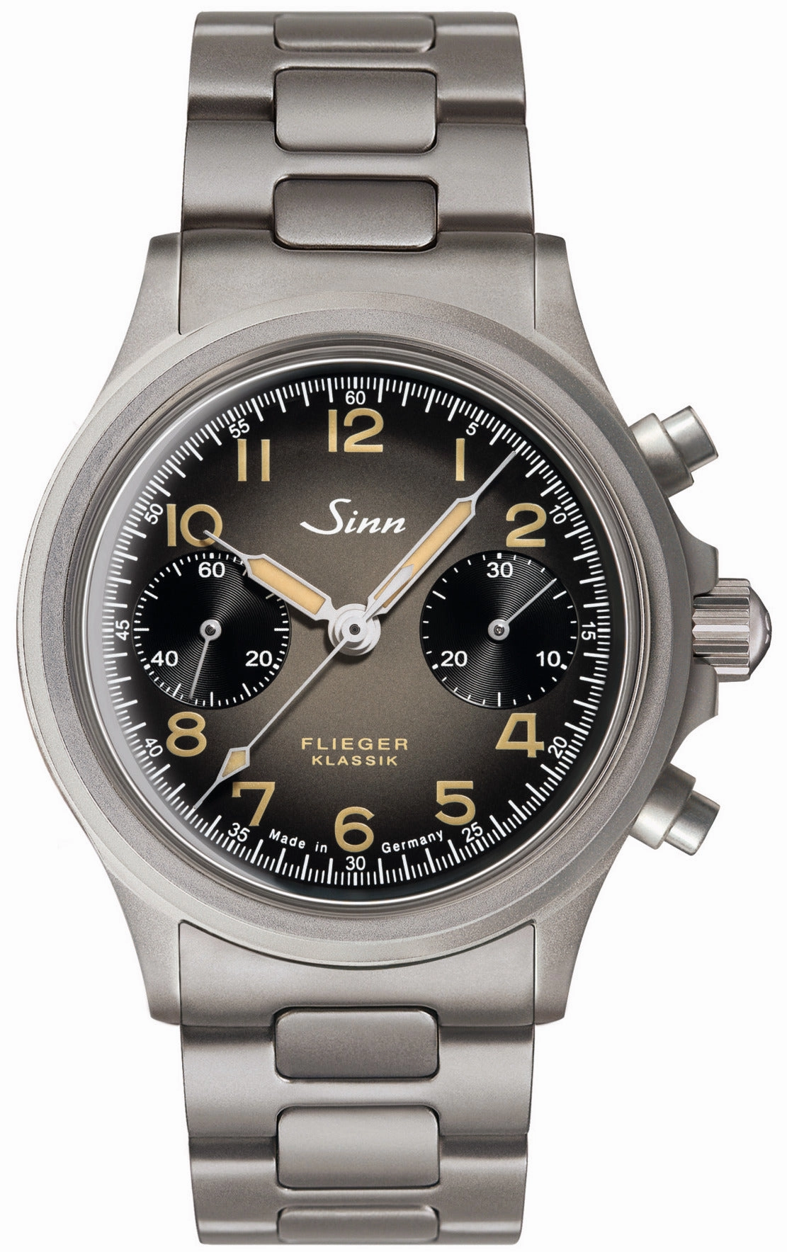 Sinn Watches Sinn 356 Pilot Classic AS E H-Link Bracelet Watch