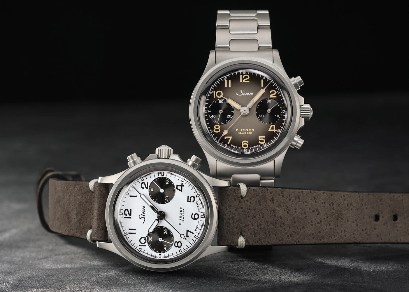 Sinn Watches Sinn 356 Pilot Classic W H-Link Bracelet Watch