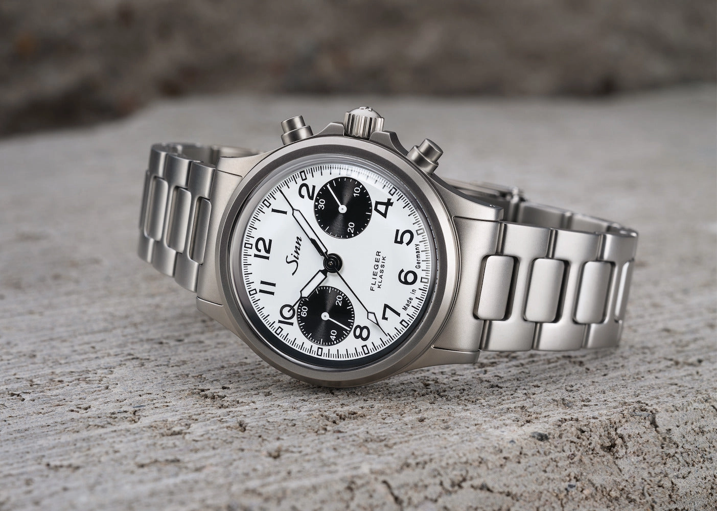 Sinn Watches Sinn 356 Pilot Classic W H-Link Bracelet Watch