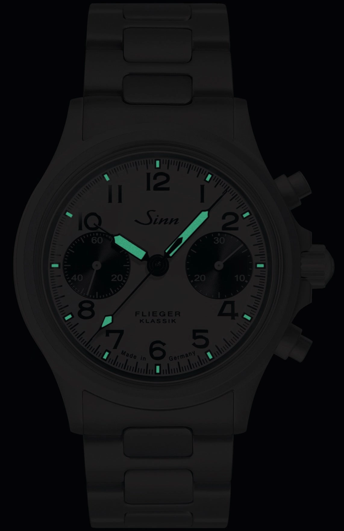 Sinn Watches Sinn 356 Pilot Classic W H-Link Bracelet Watch