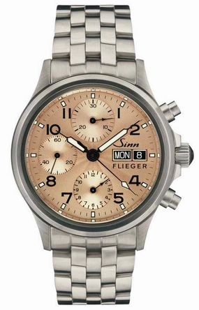 Sinn Watches Sinn 356 Sa Pilot II Fine Link Bracelet Watch