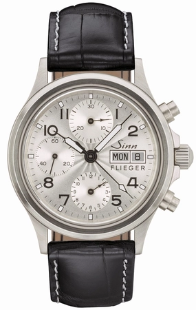 Sinn Watches Sinn 356 Sa Pilot III Alligator Leather Black Watch