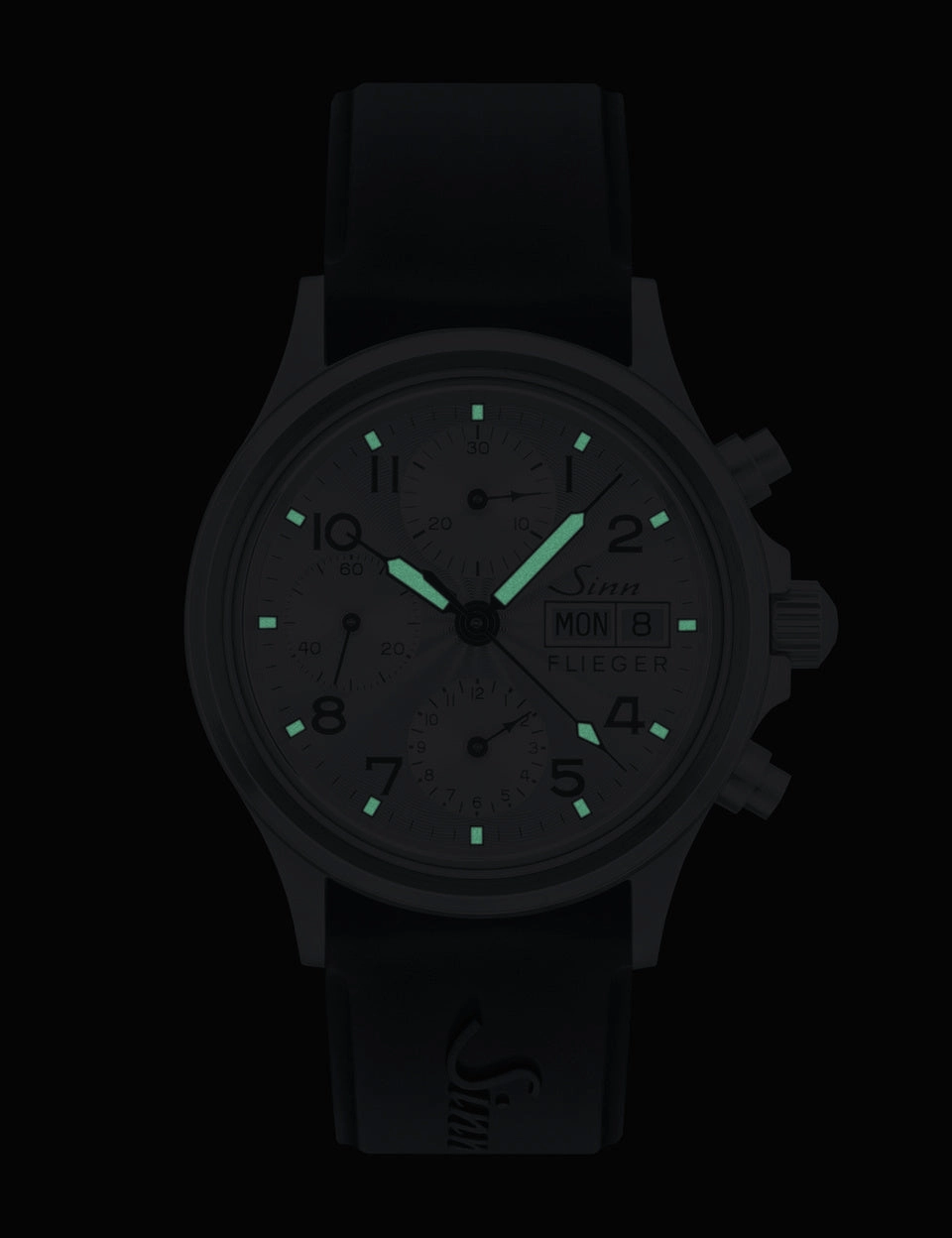 Sinn Watches Sinn 356 Sa Pilot III Silicone Black Watch