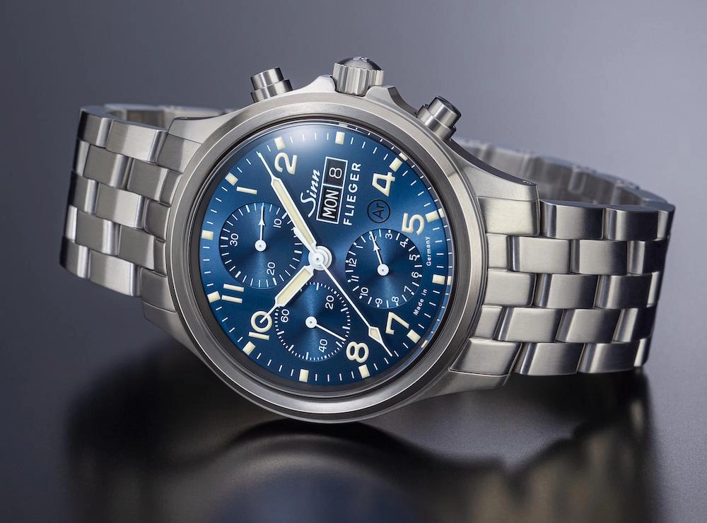 Sinn Watches Sinn 358 Sa Pilot B E Fine Link Bracelet Watch