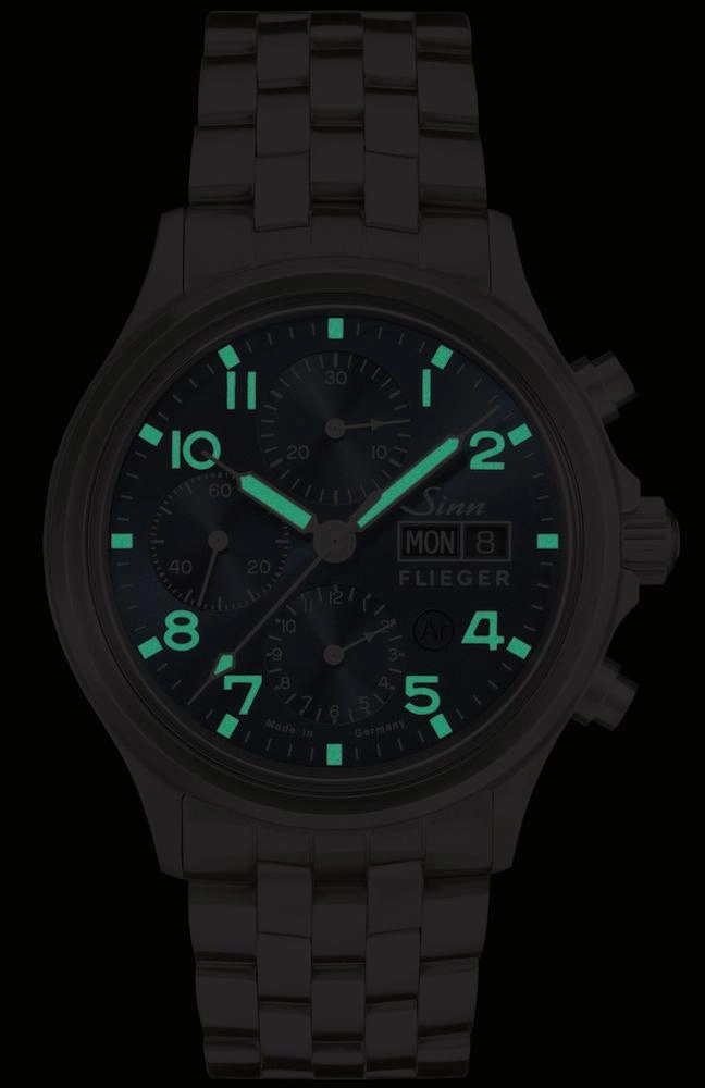 Sinn Watches Sinn 358 Sa Pilot B E Fine Link Bracelet Watch