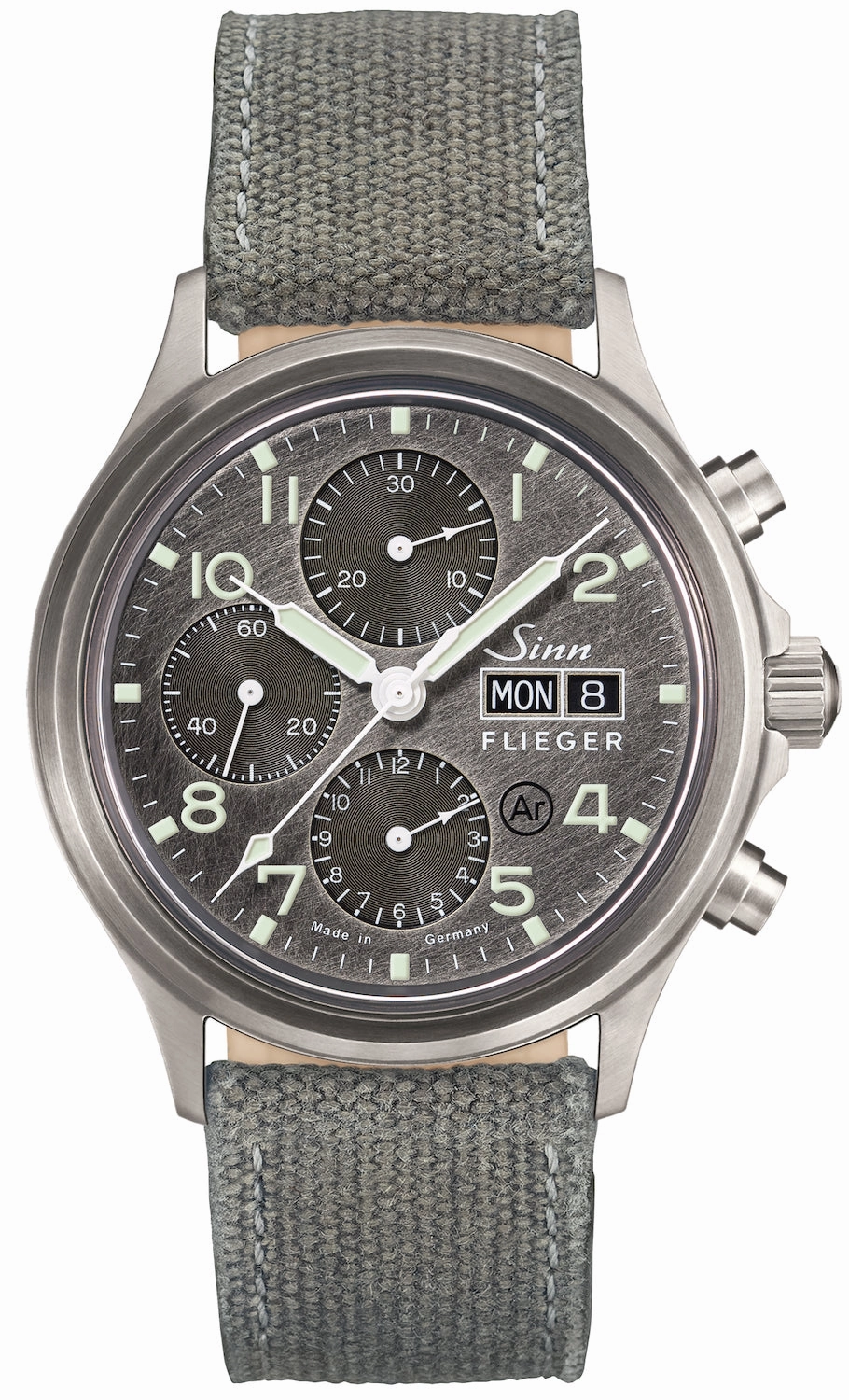 Sinn Watches Sinn 358 Sa Pilot DS Canvas Grey Watch