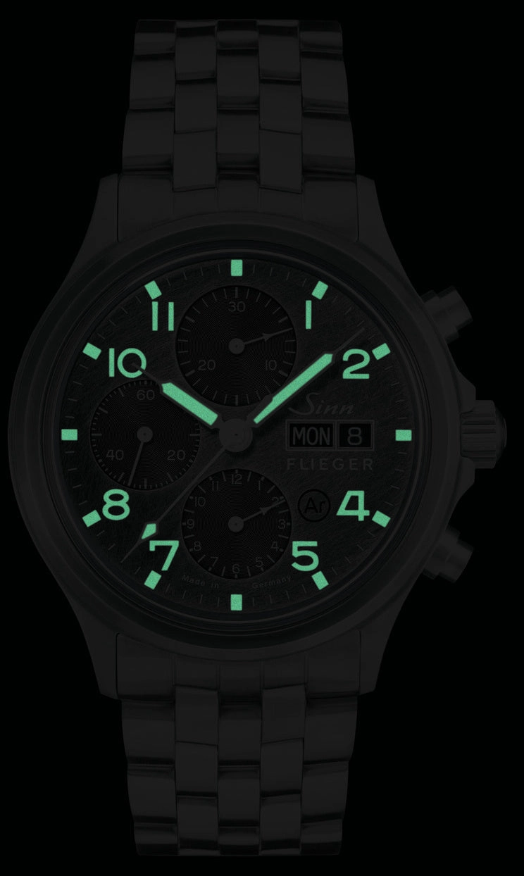 Sinn Watches Sinn 358 Sa Pilot DS Silicone Black Watch