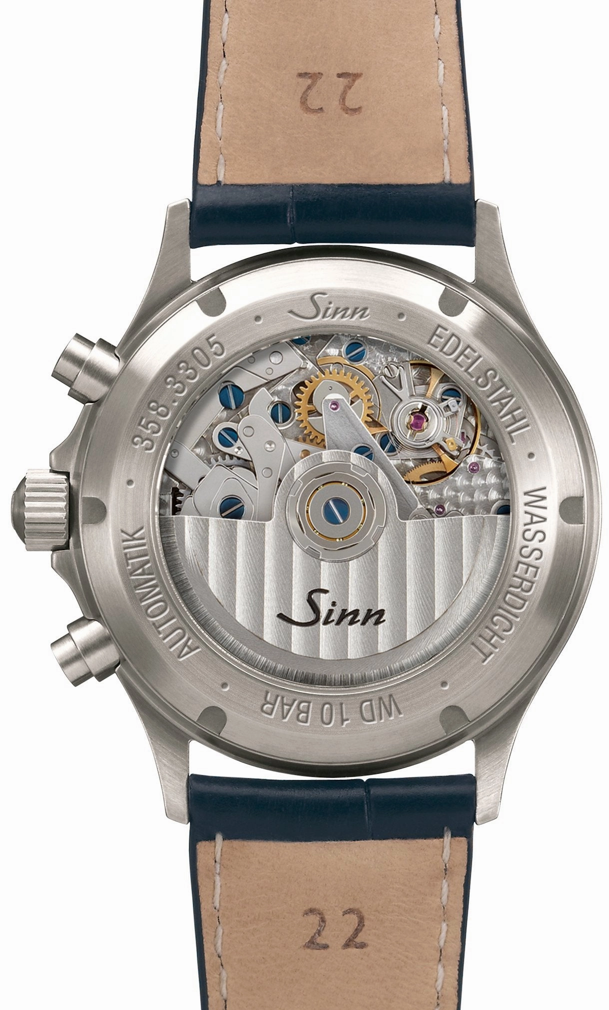 Sinn Watches Sinn 358 Sa Pilot DS Silicone Green Watch