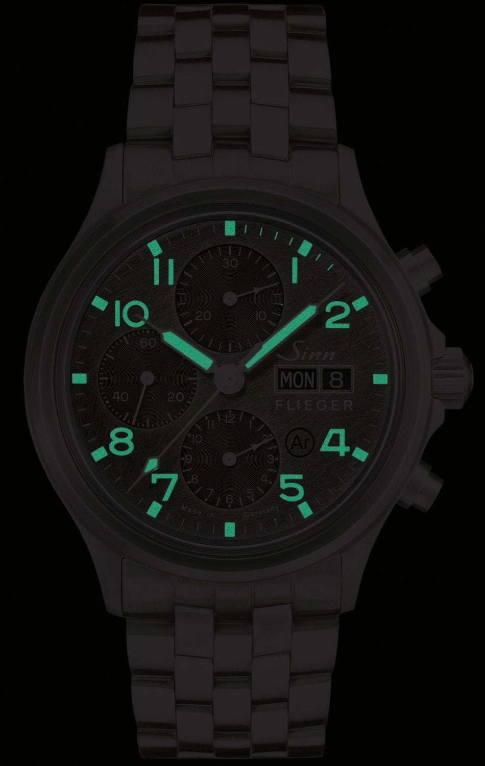 Sinn Watches Sinn 358 Sa Pilot DS Silicone Green Watch