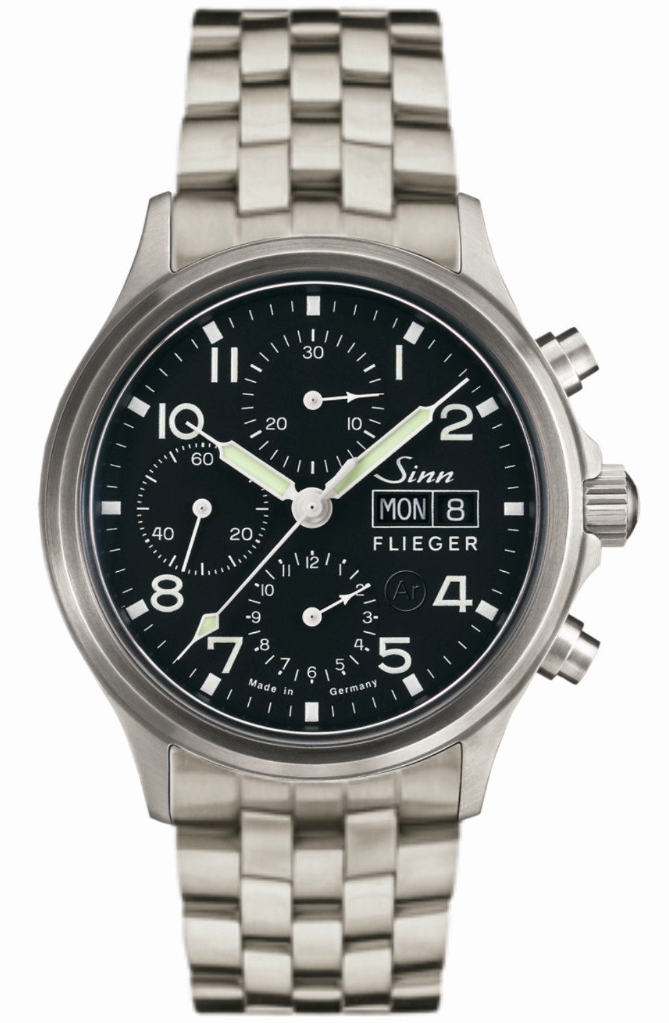 Sinn Watches Sinn 358 Sa Pilot Fine Link Bracelet Watch