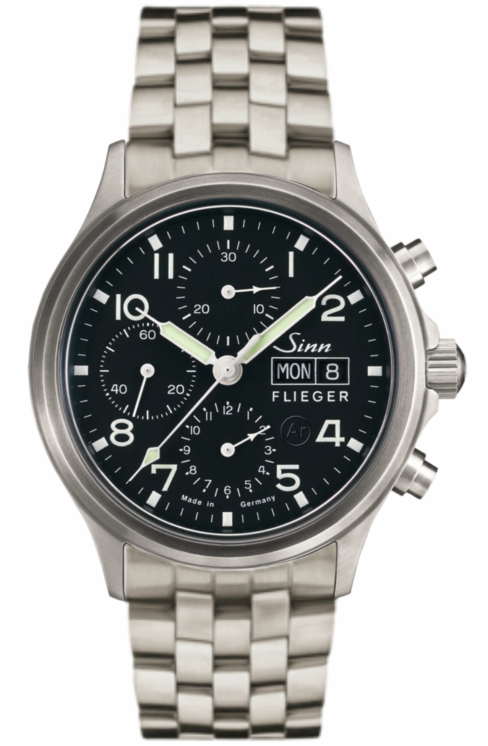 Sinn Watches Sinn 358 Sa Pilot Fine Link Bracelet Watch