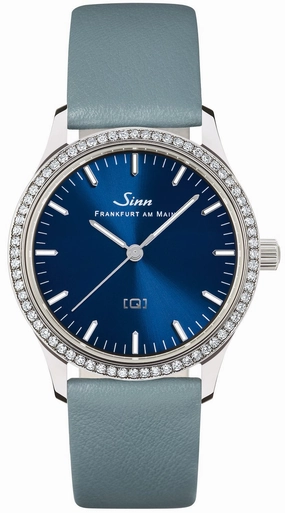 Sinn Watches Sinn 434 TW 68 WG B Ladies Leather Blue Watch