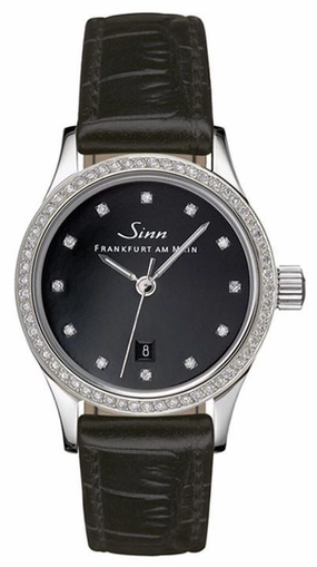 Sinn Watches Sinn 456 TW70 WG Ladies Diamond Alligator Watch