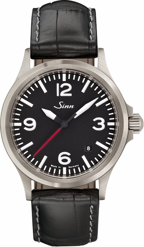 Sinn Watches Sinn 556 A RS Black Cowhide Aligator Watch