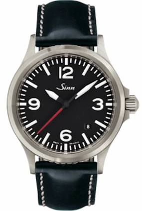 Sinn Watches Sinn 556 A RS Black Cowhide Leather Watch