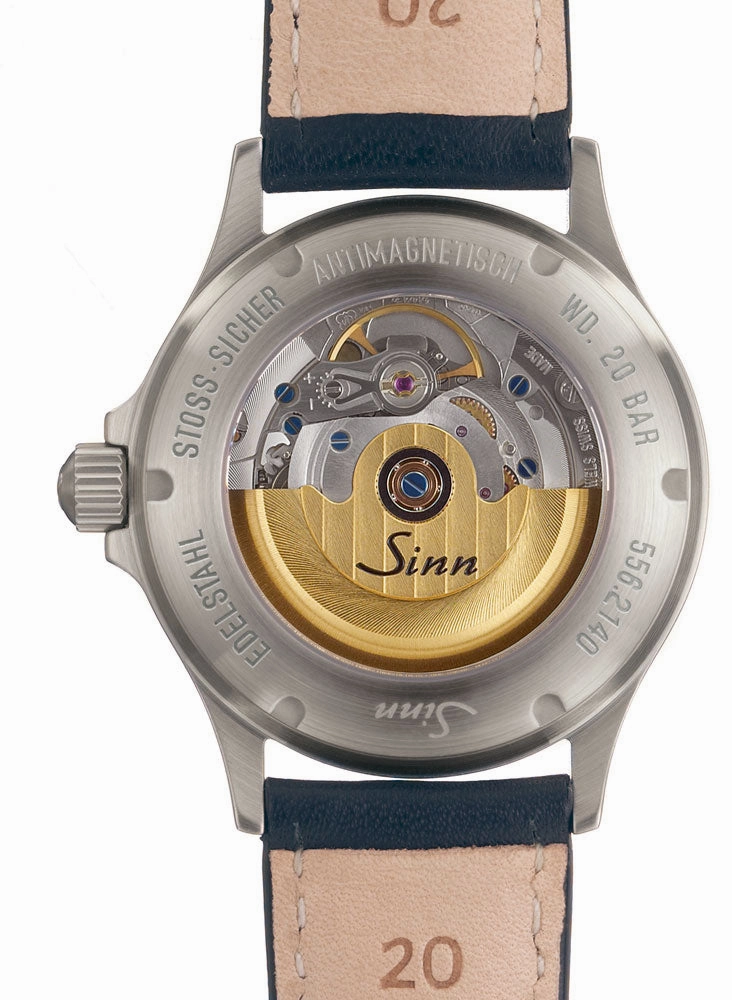Sinn Watches Sinn 556 I B Blue Cowhide Strap Watch