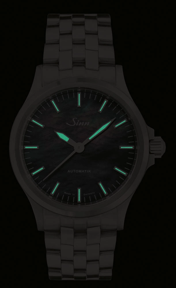 Sinn Watches Sinn 556 I Mother of Pearl S Fine Link Bracelet Watch