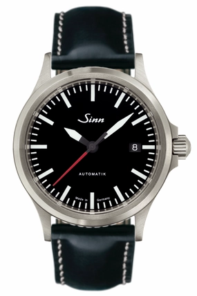 Sinn Watches Sinn 556 I RS Cowhide Black Contrasting Seam White Watch