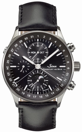 Sinn Watches Sinn 6012 Frankfurt Financial District Leather Black Watch