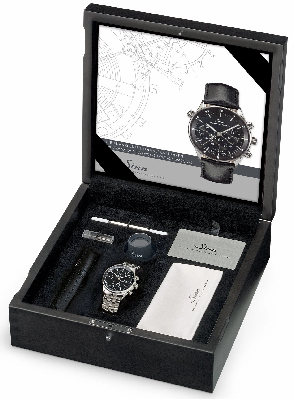 Sinn Watches Sinn 6012 Frankfurt Financial District Leather Black Watch