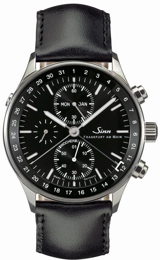 Sinn Watches Sinn 6052 Finance District Bracelet-Leather Watch