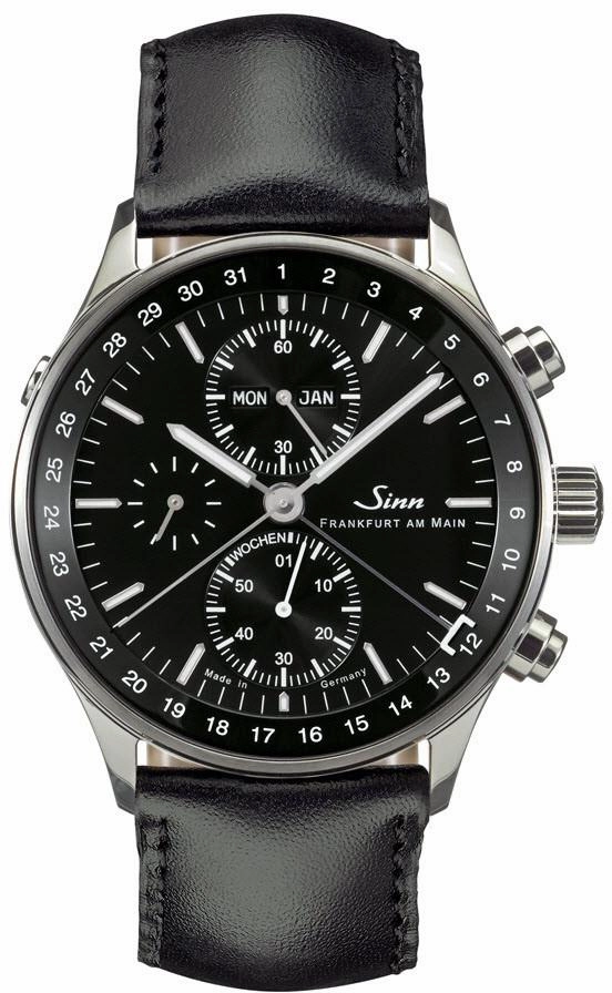 Sinn Watches Sinn 6052 Finance District Bracelet-Leather Watch