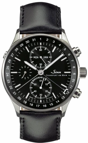 Sinn Watches Sinn 6052 Finance District Bracelet-Leather Watch