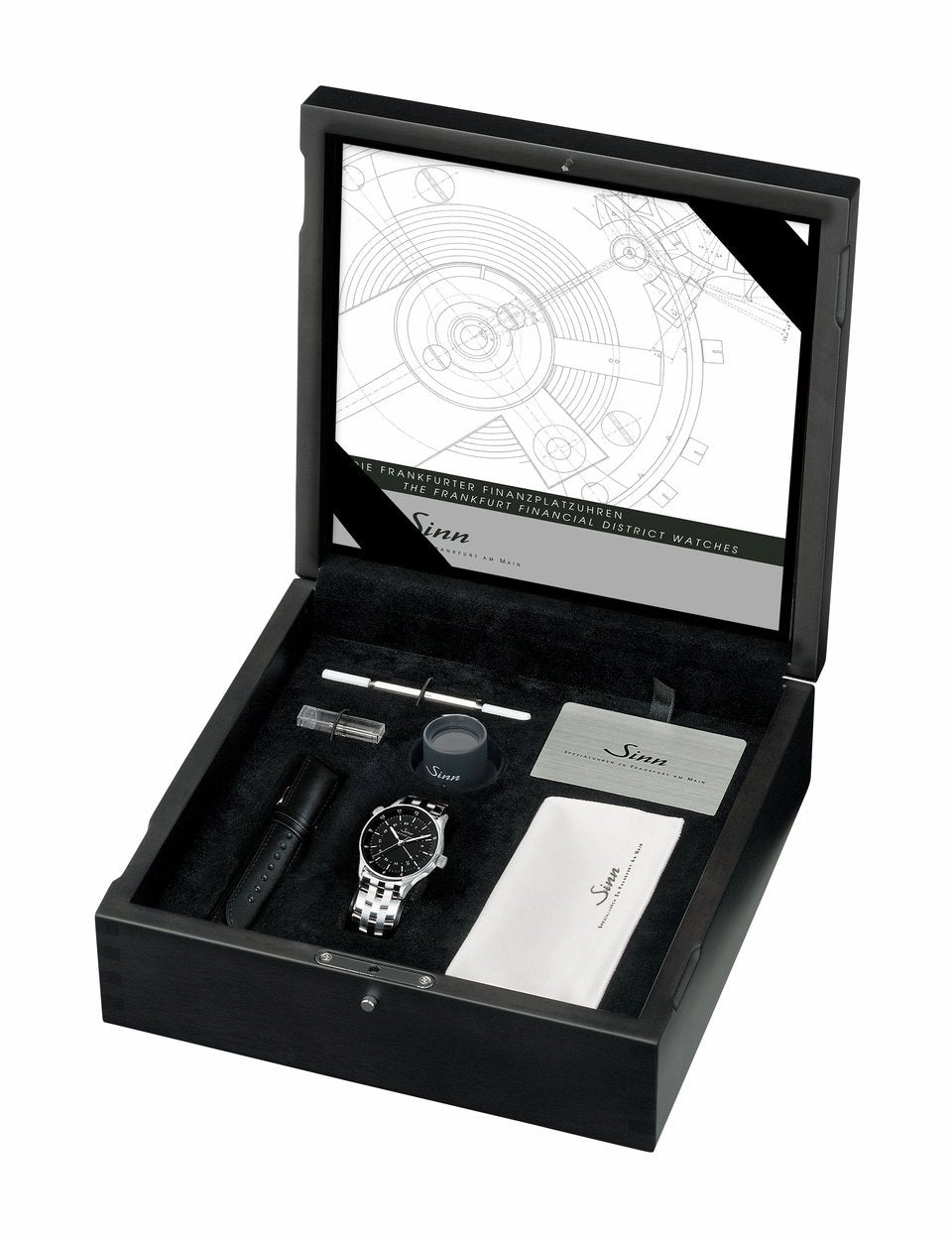 Sinn Watches Sinn 6060 Finance District Bracelet-Leather Watch