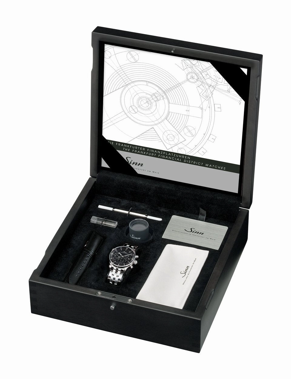 Sinn Watches Sinn 6099 Finance District Bracelet-Leather Watch