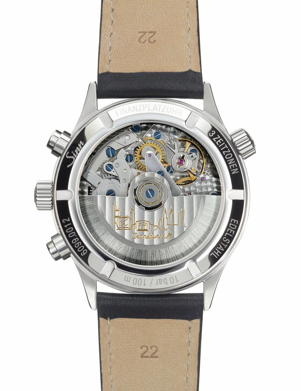 Sinn Watches Sinn 6099 Finance District Bracelet-Leather Watch