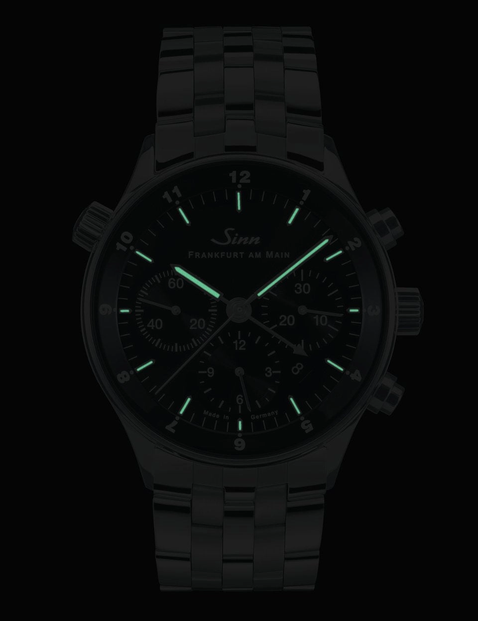 Sinn Watches Sinn 6099 Finance District Bracelet-Leather Watch