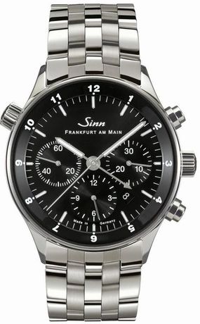 Sinn Watches Sinn 6099 Finance District Bracelet-Leather Watch