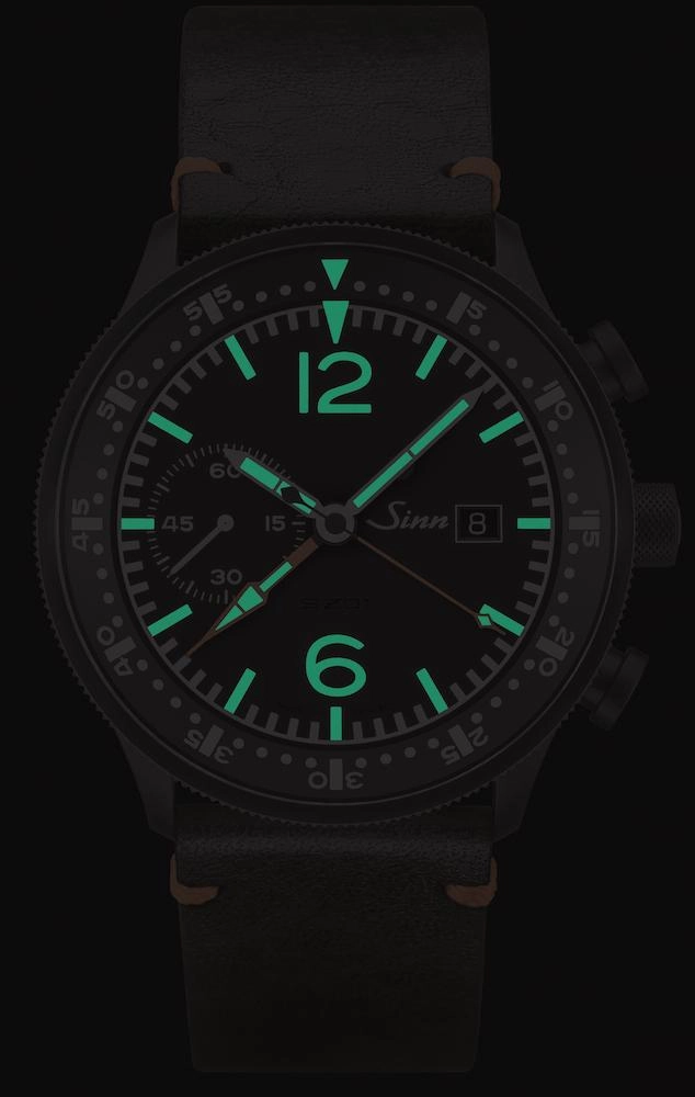 Sinn Watches Sinn 717 Leather Black Vintage Cowhide Watch