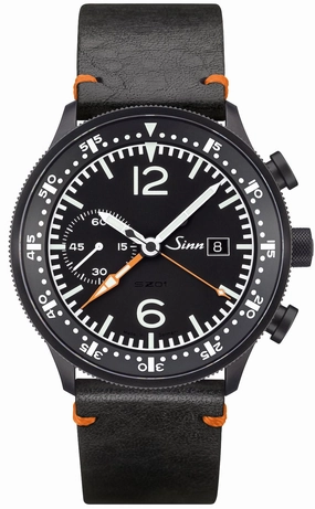 Sinn Watches Sinn 717 Leather Black Vintage Cowhide Watch