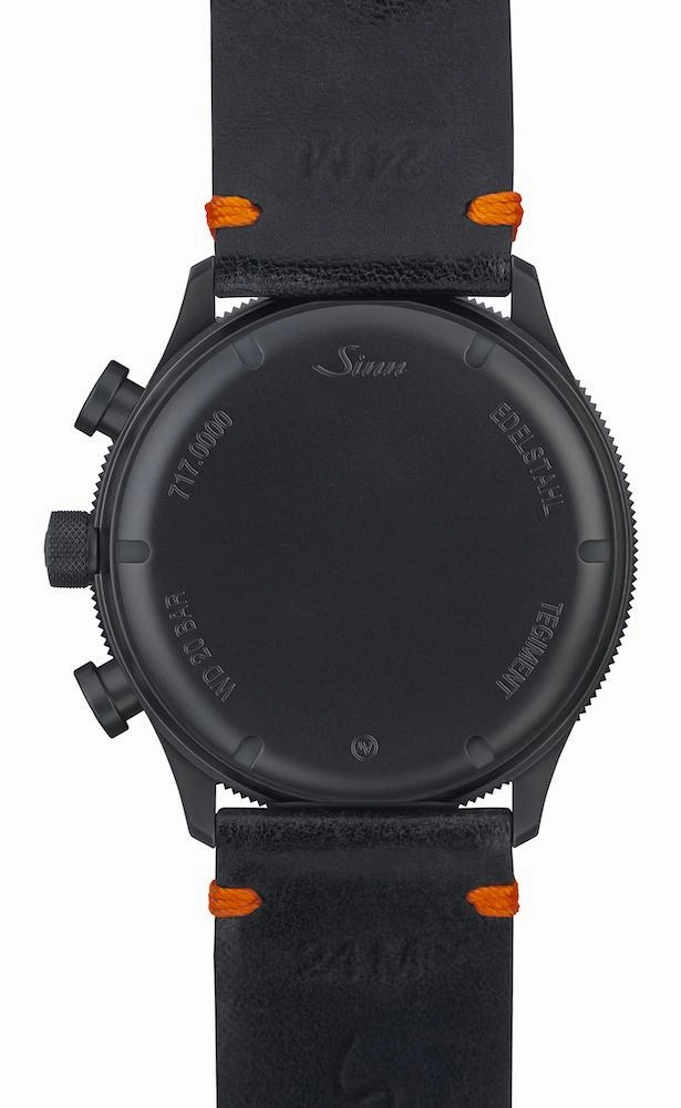 Sinn Watches Sinn 717 Leather Black Vintage Cowhide Watch