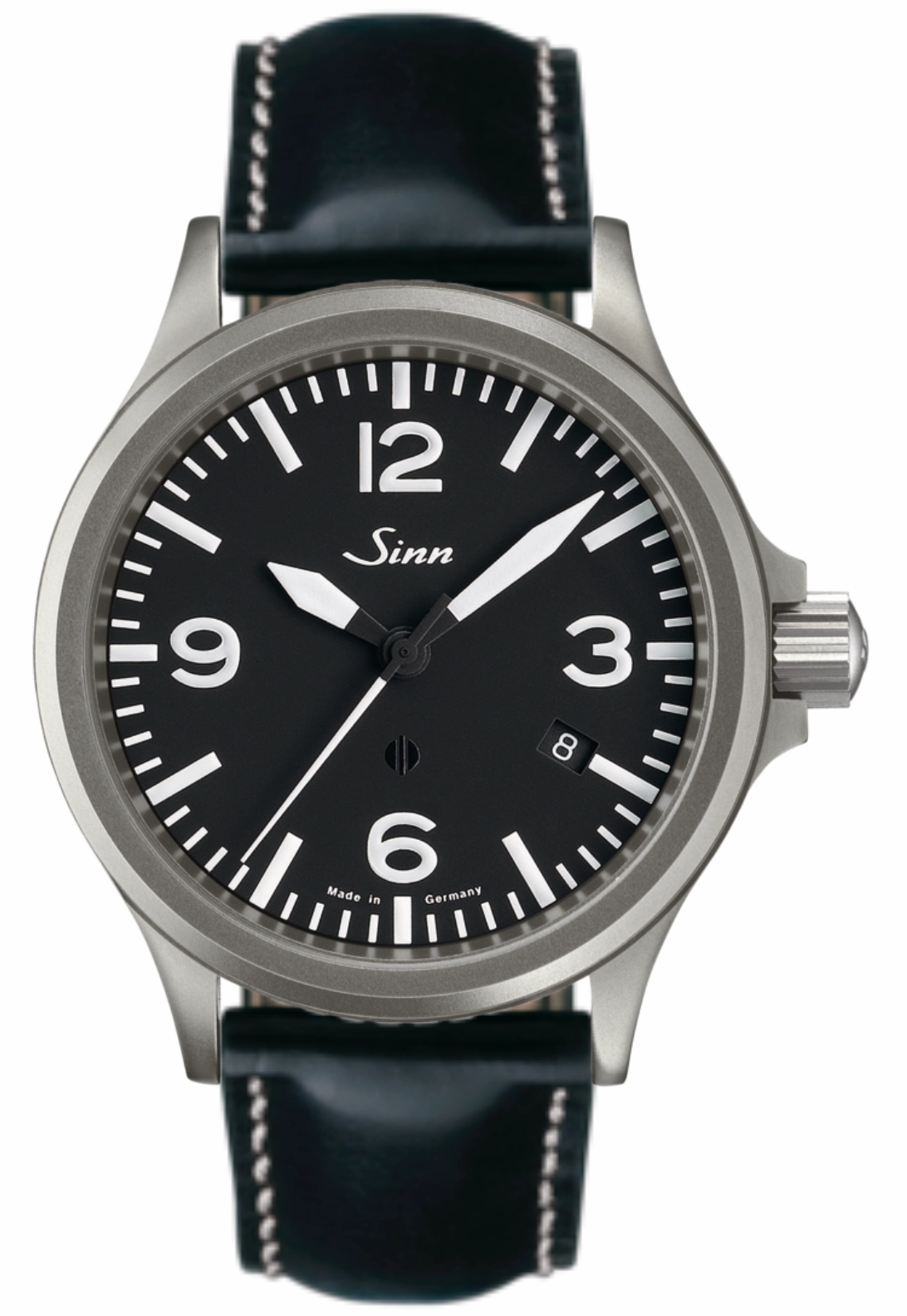 Sinn Watches Sinn 856 Leather With White Stitching Watch