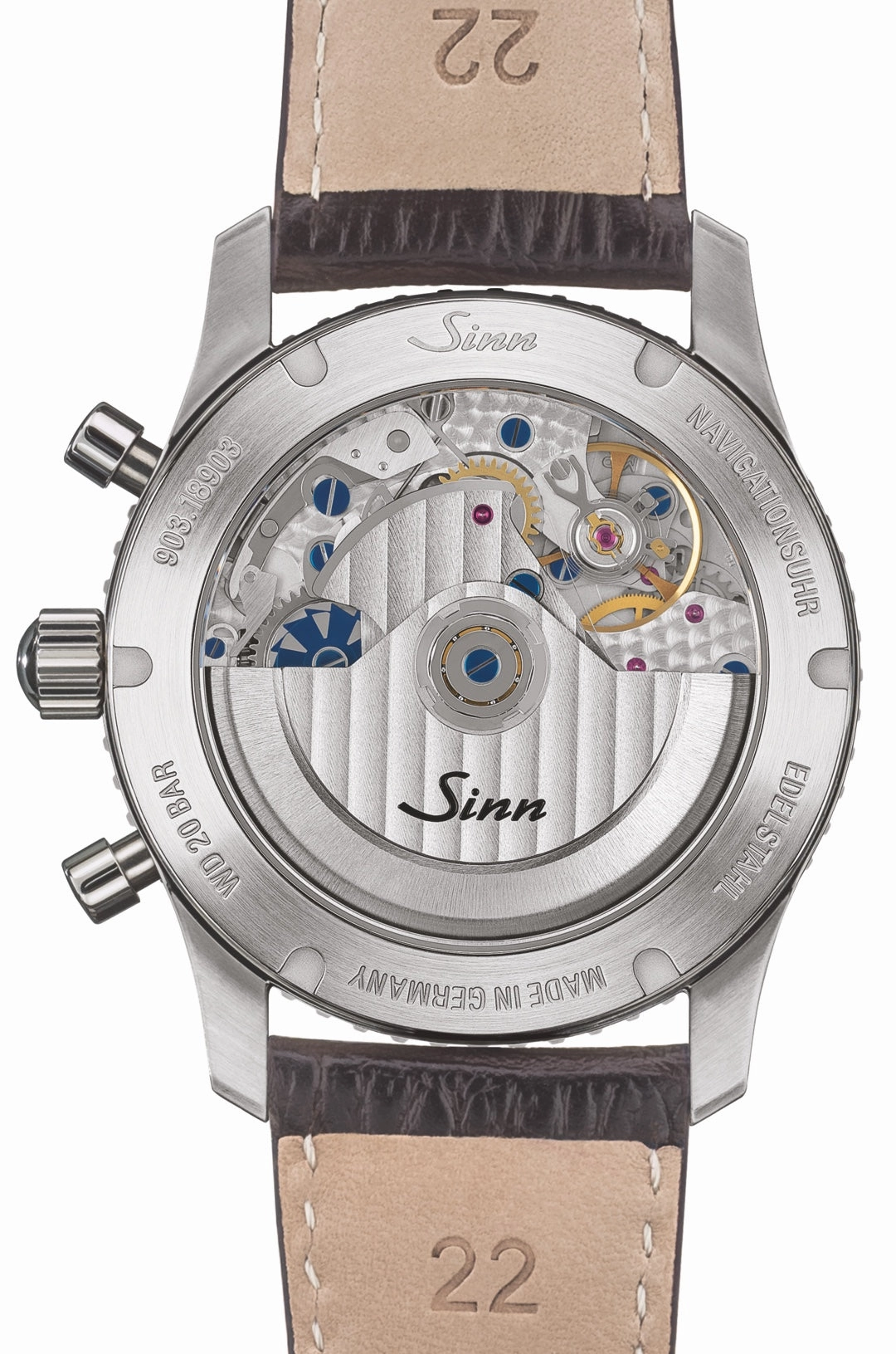 Sinn Watches Sinn 903 St BE II Navigation Tan Leather Watch