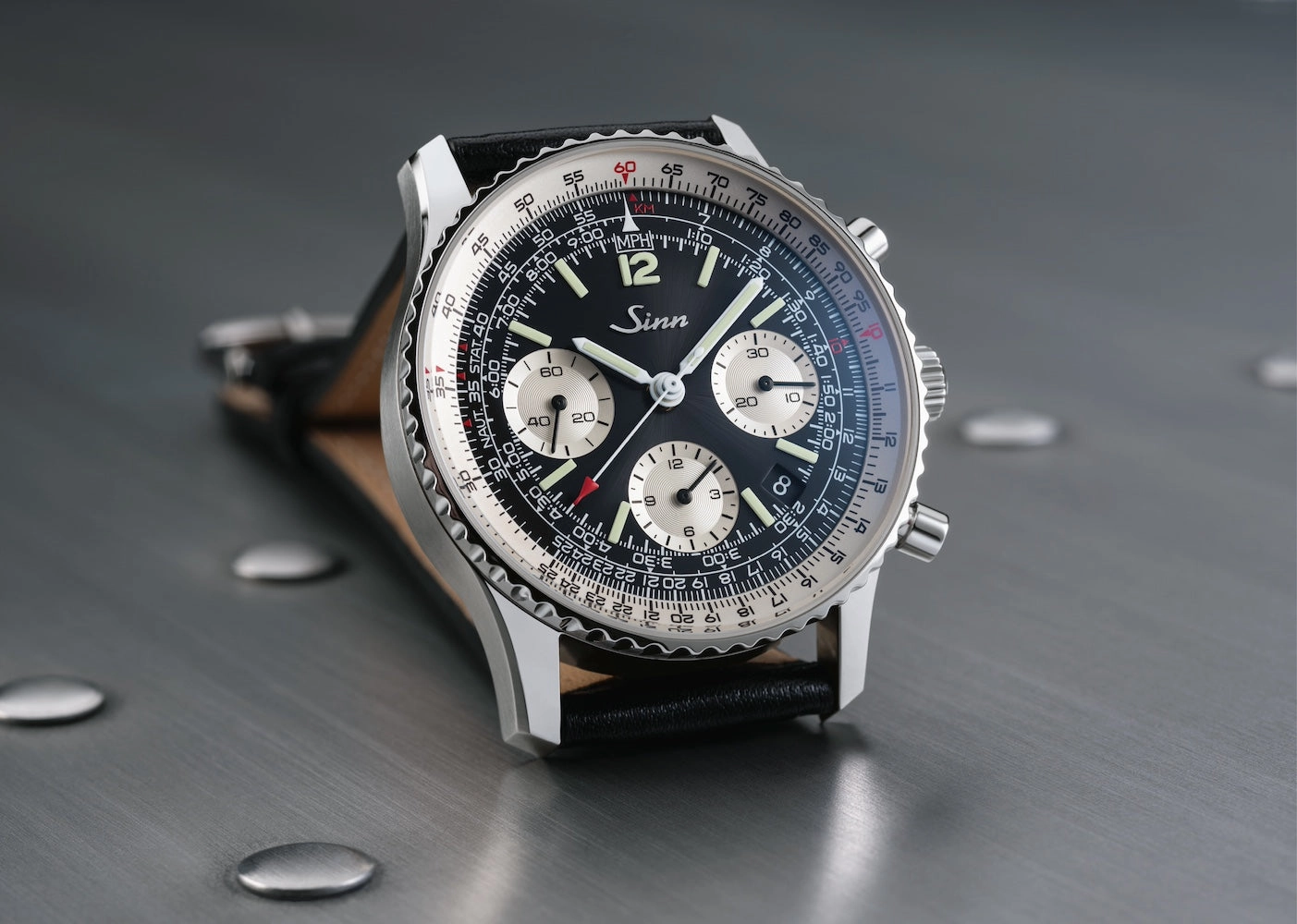 Sinn Watches Sinn 903 St II Navigation Vintage Leather Watch