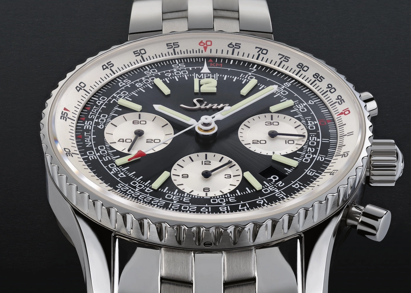 Sinn Watches Sinn 903 St II Navigation Vintage Leather Watch