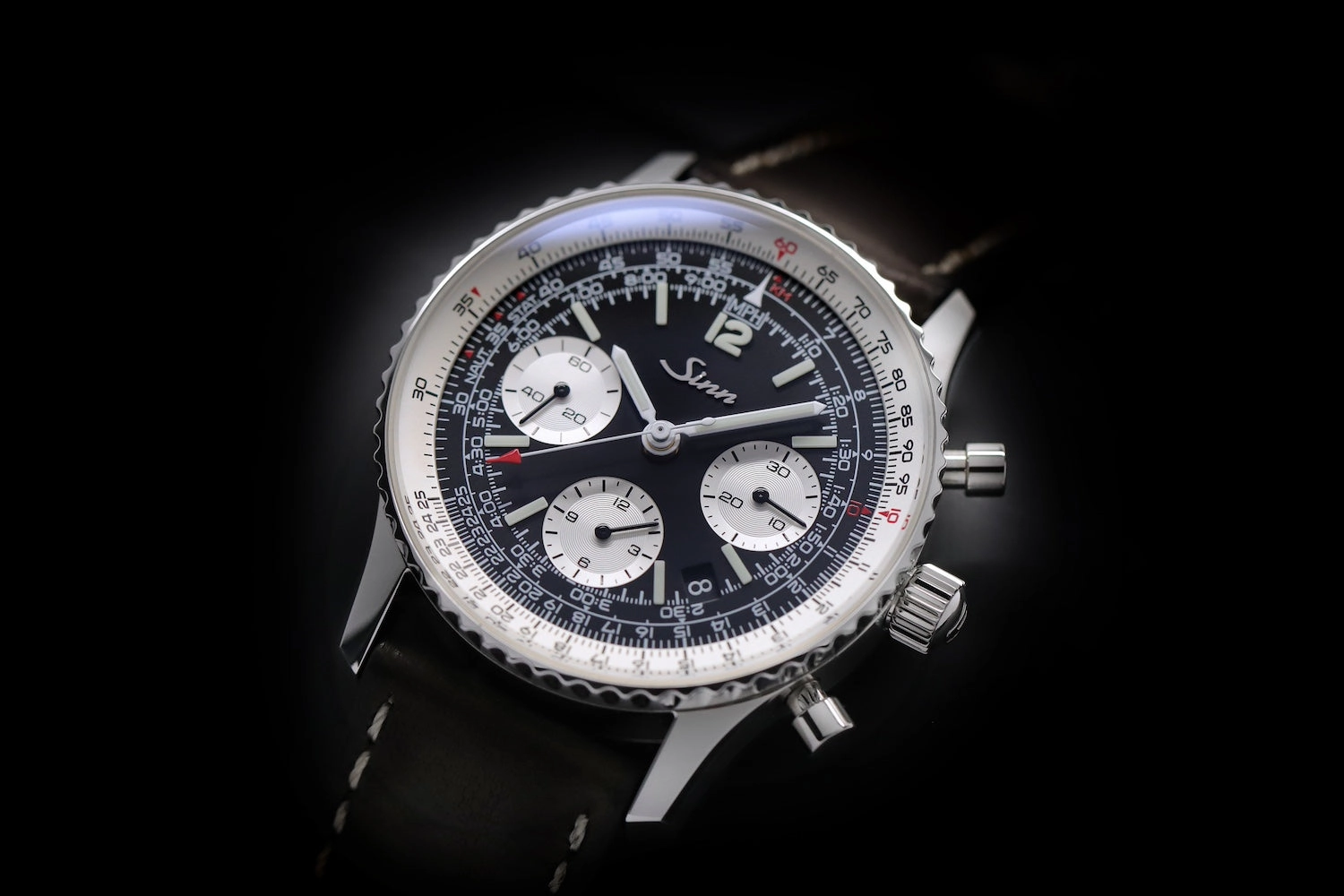 Sinn Watches Sinn 903 St II Navigation Vintage Leather Watch