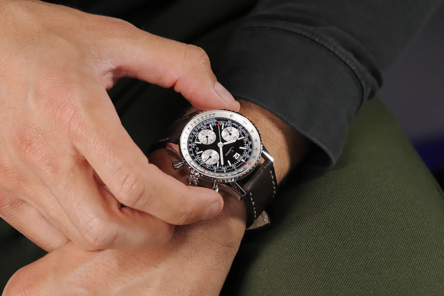 Sinn Watches Sinn 903 St II Navigation Vintage Leather Watch