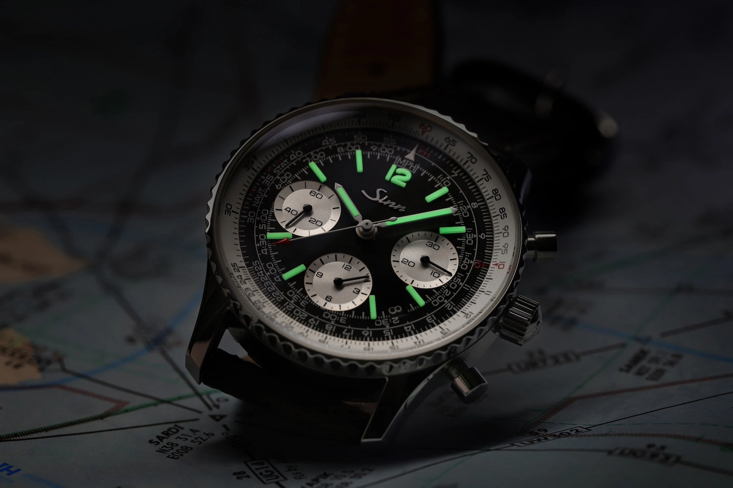 Sinn Watches Sinn 903 St II Navigation Vintage Leather Watch